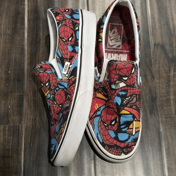 VANS Classic Slip On Marvel Spider-Man Black Men’s Sneakers Slip On (Sz 10) - Picture 5 of 11